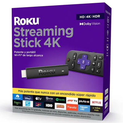 Roku Streaming Stick 4k Modelo 3820 Color Negro | Meses sin interés