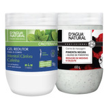 Kit Creme Pimenta Negra 650g Gel Redutor 750g Dagua Natural