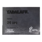 Tadalafil Caja Con 4 Tabletas De 20 Mg Serral