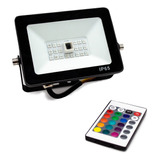 Reflector Led 10w Rgb Multicolor Tipo Tableta Delgado Ip65