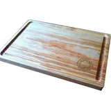 Plato Tabla Madera Carnes Asado  24x35 Cm Jgo 20 Pzas 