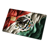 Sticker Para Tarjeta Credito/debito - Bandera De Mexico