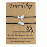 Amistad Para 2 Niñas Mariposa Mejores Amigos Pulseras Bff