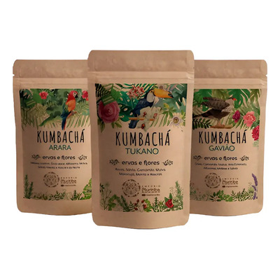 Kit 3 Pacotes 25g Kumbaya 3 Tipos (tukano, Gavião E Arara)  | Parcelamento sem juros