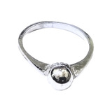 Anillo Con Bolita Plata 925