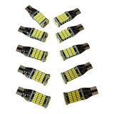 10 Pza Foco Led Blanco Pellizco T15 Canbus 4014 45smd 1000lm