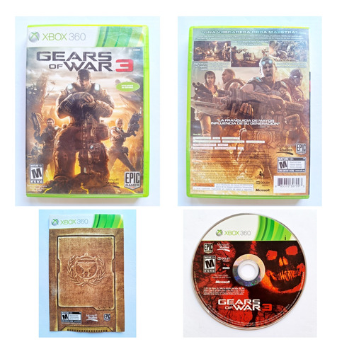 Gears Of War 3 Xbox 360 - Hablado En Español Latino