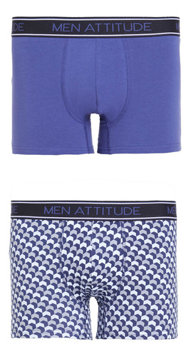 Boxer Hombre Bipack Azul Marino Fashion's Park