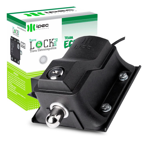 Kit Trava Eletromagnética Eco Lock Ipec Temp Portão Eletron