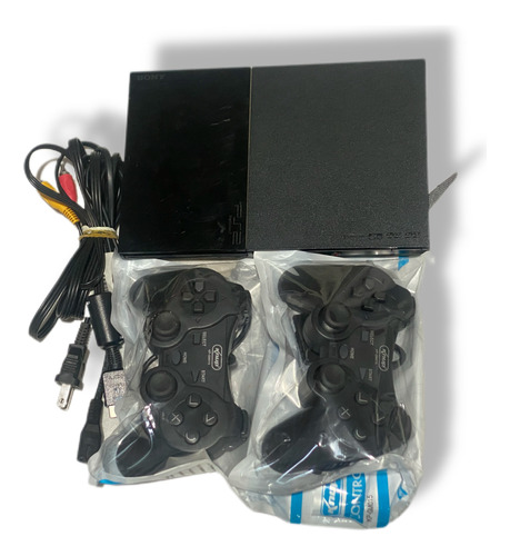 Console Ps2 Slim 2controles Jogos Pronta Entrega!