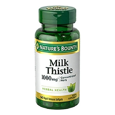 Cardo Mariano 1000 mg 50 Cápsulas Rápida Liberación Nature's Bounty | Envío gratis