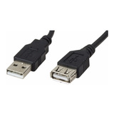 Cable Usb Alargue Extensor Prolongador Macho Hembra 1mt X2 $