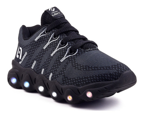 Tenis Infantil De Led Meninos Casual Com Luzes Masculino