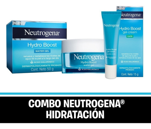 Combo Neutrogena Hidratación Hydro Boost  Water Gel + Ojos