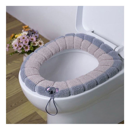 4 Piezas Cubre Asiento Funda Lavable Cálida Inodoro Taza Wc