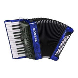 Acordeon A Piano 60 Bajos Azul Hohner Bravo Ll
