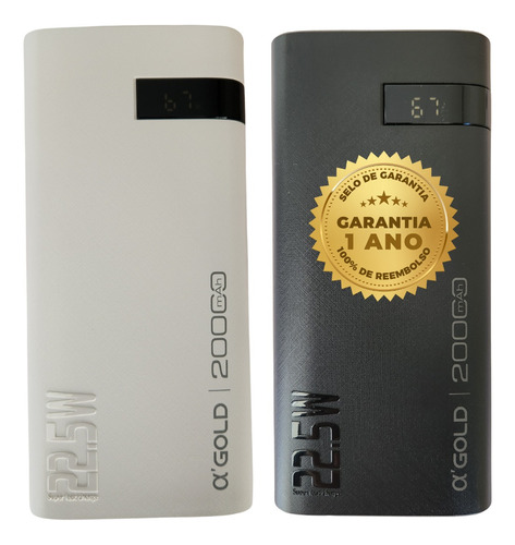 Powerbank 20000 Carregador Turbo Bateria Portatil Tipo C Usb