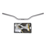 Manubrio X5 Gris + Manijas Sin Grip Honda Xr 80/100 Wirtz