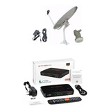 Kit Tv Satelital Y Tdt2 Receptor Gtmedia V7pro + Antena +lnb