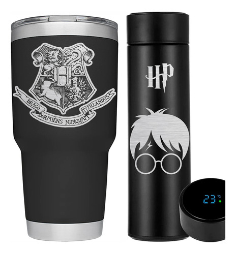 Harry Potter Hogwarts Kit Termo Digital Más Termo 30oz 
