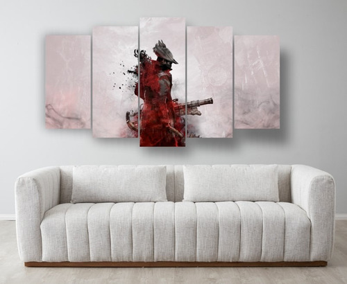 Set 5 Cuadros Decorativos Canvas Bloodborne 4