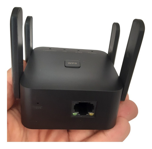 Repetidor Wifi 1200mbps 5g - 2.4g Wps Ultrarapido Amplifica Color Negro