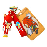 Llavero Knuckles Sonic Con Porta Tarjeta Sube