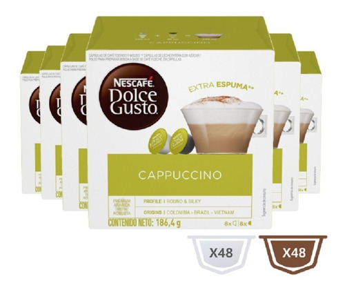 Nescafé® Dolce Gusto® Cappuccino X 6 Cajas