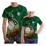 Camisa Palmeiras Kit 3 Pai E Filho Camiseta Futebol Time