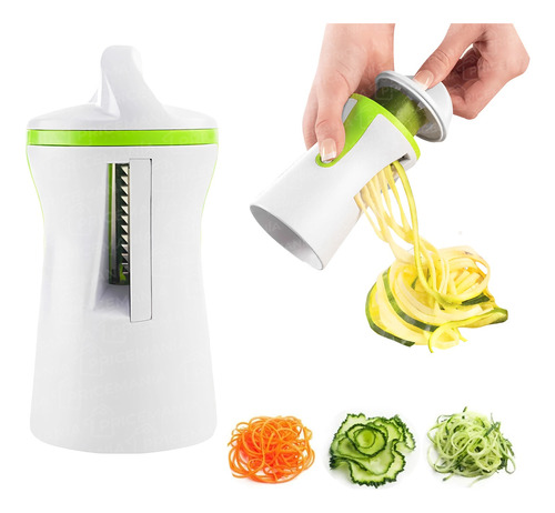 Cortador Rallador En Espiral De Verduras 3 En 1 Spiralizer 