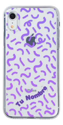 Funda Para iPhone Para Mujer Confeti Personalizada Nombre