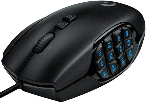 Mouse Gamer Profesional Logitech G Series G600 Negro Mmo