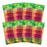 Kit De 8 Party Pack - Lip Smacker Crayola  Bálsamos Labiales