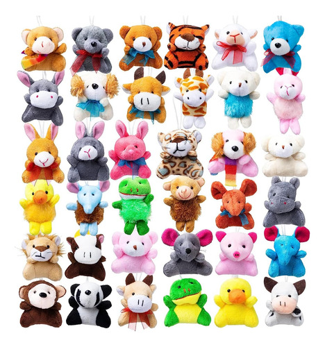 Joyin Paquete De 36 Mini Juguetes De Peluche De Animales Su.