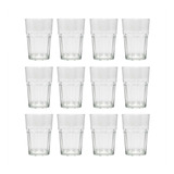 12 Vasos Vidrio Bristol Agua Jugo Gaseosa 400 Ml Durax Vaso