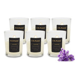 Scented Glass Candle Gift Set Of 6 ,natural Organic Soy Wax 