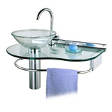 Lavabo Cris Glass Água Marinha 70 X 45,5 - 977 - Cris-metal