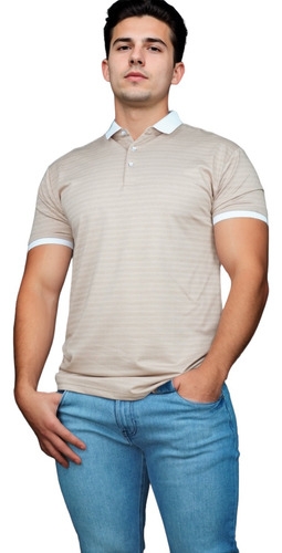 Playera De Hombre Cuello Polo Agnor High Premium Hagh4