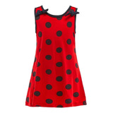 Dressy Daisy Girls Ladybug Polka Dots Rojo Y Negro Disfraz D