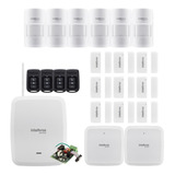 Kit Alarme Amt 8000 Sf E Wifi 9 Magnéticos E 6 Infravermelho