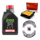 Kit Service Cg 150 Titan New - Motul 5100 + Filtro + Zapata