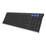 Hb193 Teclado Bluetooth Universal Multidispositivo De Acero 