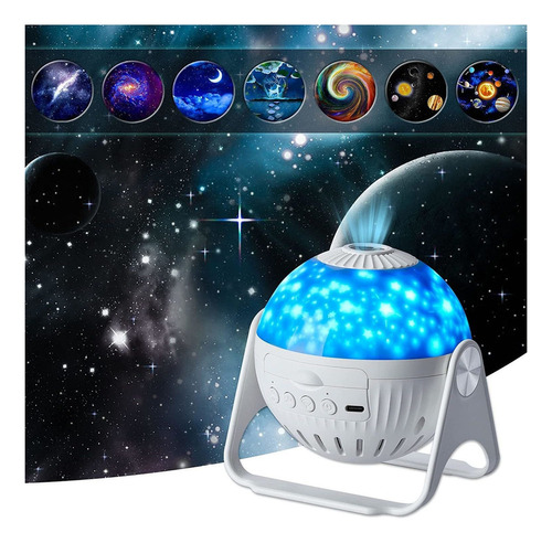 360 ° Sky Planet Um Galaxy Night Light Projetor