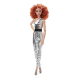 Muñeca Barbie Signature Looks Curly Red Metallic Jumpsuit