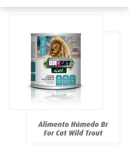 Lata Br Wild Cat Trucha 400 Gr Pack*5 