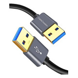 Cable Usb A Usb Corto, Cablecreation Usb 3.0 Tipo A Macho A 