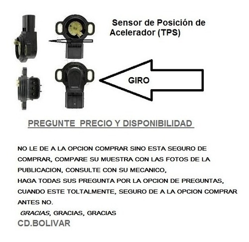  Sensor Tps242 Aceleracion Mazda 626 Allegro Demio Laser 1.8 Foto 7
