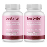 Bestvite Acetil L-carnitina 500 Mg Y Ácido Alfa Lipoico 200