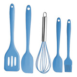 Juego Utensilios Cocina Comida Antiadherente Silicona Acero