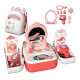 Set De Maquillaje Infantil En Mochila Con Mesa De Juego.es